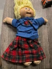Cabbage Patch Kids 16in Soft Body Play Doll Blonde Curly Hair Blue Eyes Signed