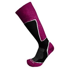 Womens Merino Wool 70 Ski Socks Midweight Snowboard Socks Medium Raspberry