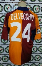 DELVECCHIO ROMA 2001-2002 MATCH WORN SHIRT MAGLIA CALCIO FOOTBALL SOCCER JERSEY 