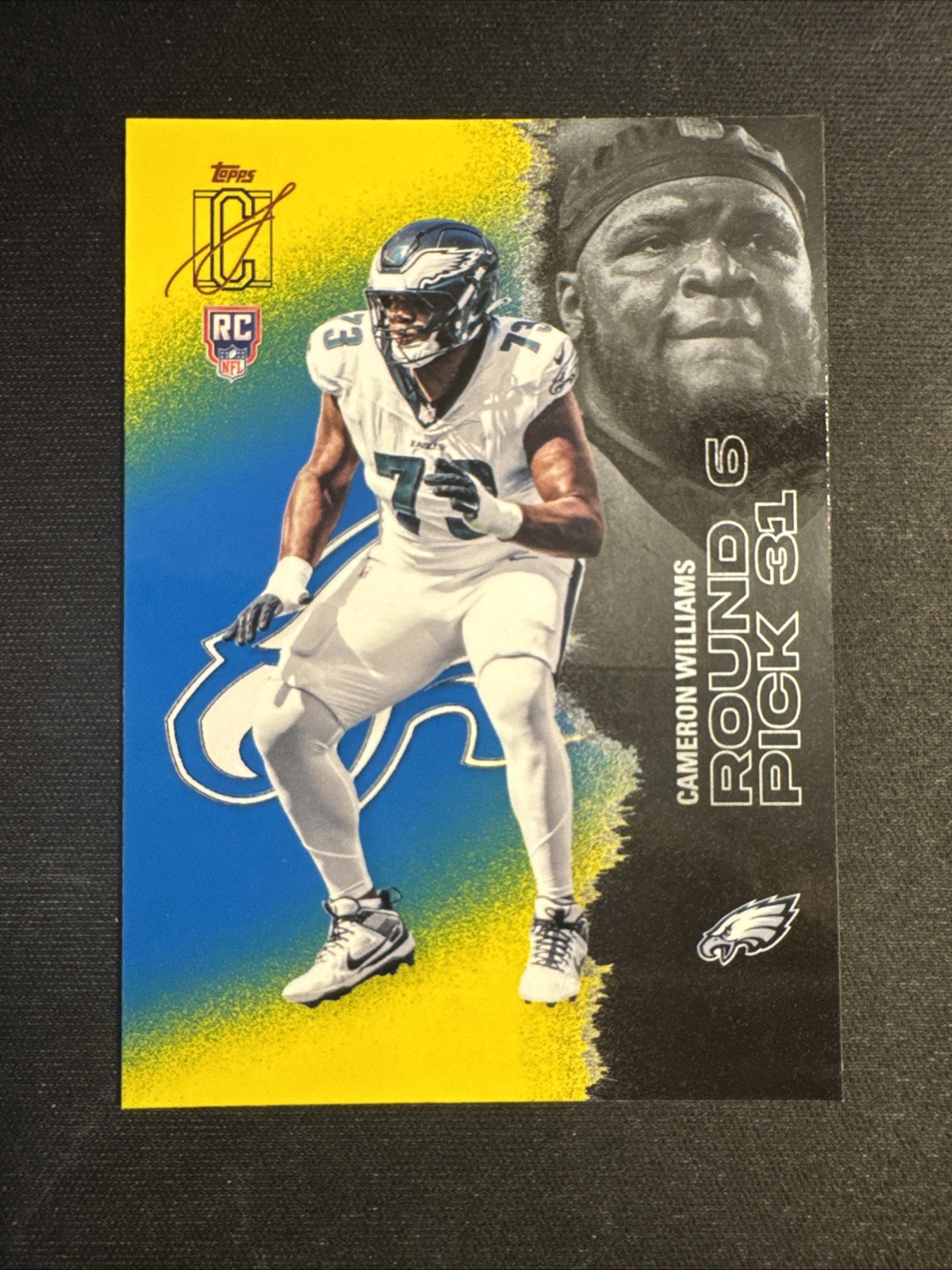 2025 Topps Signature Class - Cameron Williams #203 Eagles - Blue & Yellow