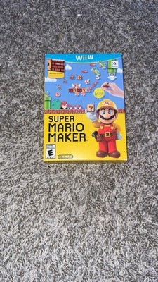 Super Mario Maker (Wii U, 2015) Complete In Box With Idea Book, Game Disc & Case