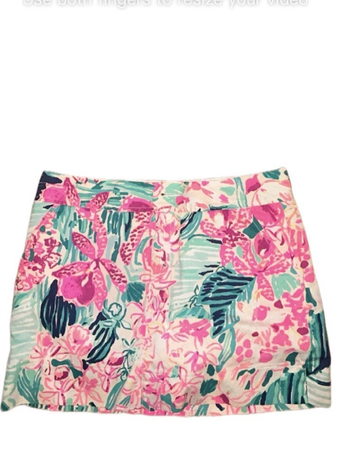 Skorts florais Lilly Pulitzer.               Usado tamanho 4 bom estado - Imagem 2 de 4
