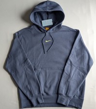 Nike NOCTA Fleece Hoodie Pullover Reflective Diffused Blue Men Size L FN7659-491