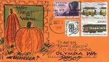 US ART COVER EXCHANGE ACE 20 DELGADO HAPPY HALLOWEEN 2010