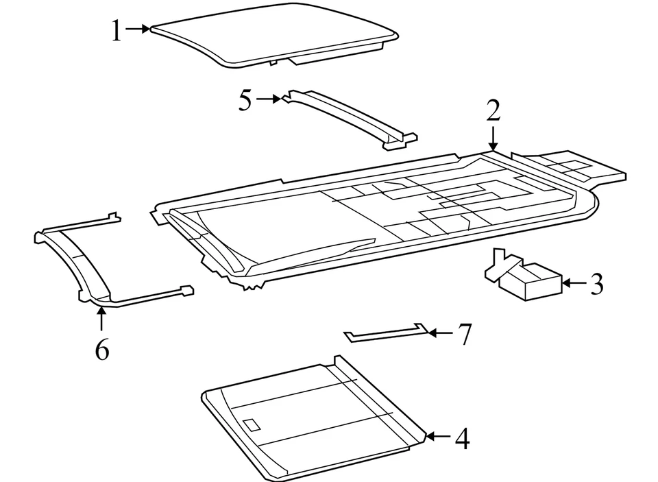 2008-2010 Chrysler Town & Country Sunroof Assembly Used OEM 68028578AA - Image 2 of 2