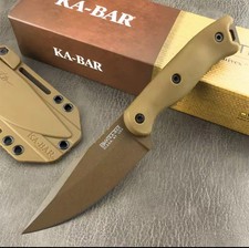 KA-BAR BK18 Becker Harpoon Fixed Blade Knife (BROWN) Sheath*New* Free ship