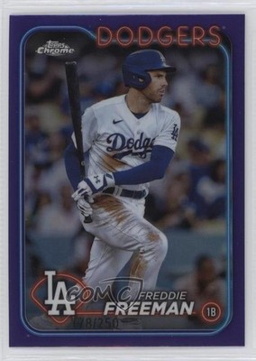 2024 Topps Chrome Purple Refractor 178/250 Freddie Freeman #4 8e3