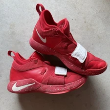Nike PG 2.5 TB University  Red White Paul George BQ 8454-600 Mens Size 8.5