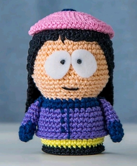 8 PC Set South Park Amigurumi  Cartman Butters Gnome Kenny Stan Kyle Wendy Chef