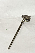 Dragon Head Viking Hair Pin - Unique Hair Accessories 3  long silver tone