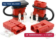 4 PCS 50A Battery Quick Connect/Disconnect for 6-12 Gauge Cables, 12V-36V Wire H