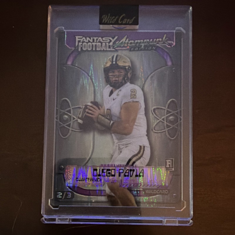 Wild Card Diego Pavia Fantasy Football Atom Punk Edition 2026 FAPPU4-DP 2/3