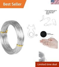 18 Gauge Aluminum Craft Wire, 165 ft- Bendable Metal Wire for Jewelry, Floral...