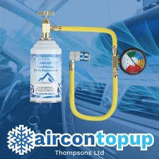 Complete DIY Car Aircon Topup Recharge Kit DIY Regas With Hose For R134 Vehicles