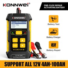 KW510 12V Car Battery Tester Full Automatic Pulse Repair 5A Battery Chargers
