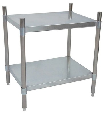 BK Resources VSU3-5524 55''Wx24''Dx38''H Galvanized Steel Dry Storage Shelving Unit