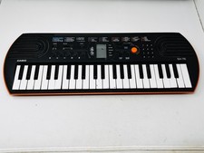 Casio SA-76 Portable 44-Key Mini Electronic Keyboard Blk/Orange - WORKS READ