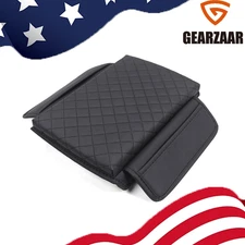 Leather Car Armrest Cushion Cover Center Console Box Pad Protector Accessories