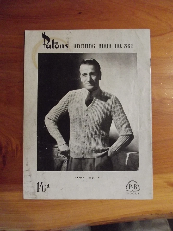 KNITTING PATTERN BOOK PATONS NO. 361 DUNCAN *GREAT* MUST SEE ** - Image 2 of 2