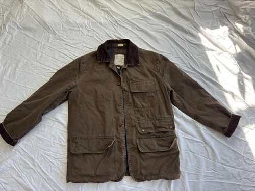 J.Crew "Broken-In" Barn Jacket, Mens Size Medium, Duck Cloth, Brown image 2