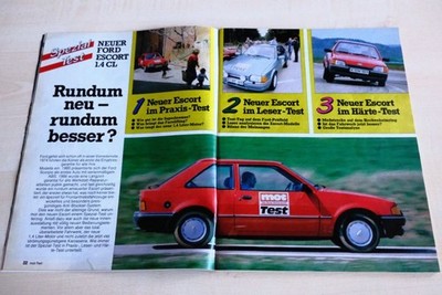 MOT 13/1986 Ford Escort 1.4 CL mit 75PS im Spezial-TEST auf 15 Seiten