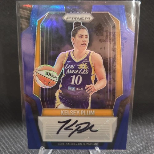 2025 Panini Prizm WNBA Kelsey Plum Blue Prizm AUTO 42 /75 #SG-KP