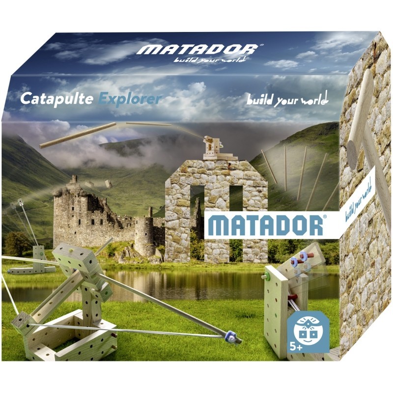 Matador 11514 - Catapults Baukasten Mittelalter Holz 56 Teile Konstruktionsbaukasten Ab 5 Jahren Spielend Lernen! - Image 3