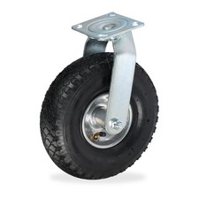 Swivel Pneumatic Castor Heavy-Duty Wheel Transport Air-Filled Rubber Tyre 3.00-4