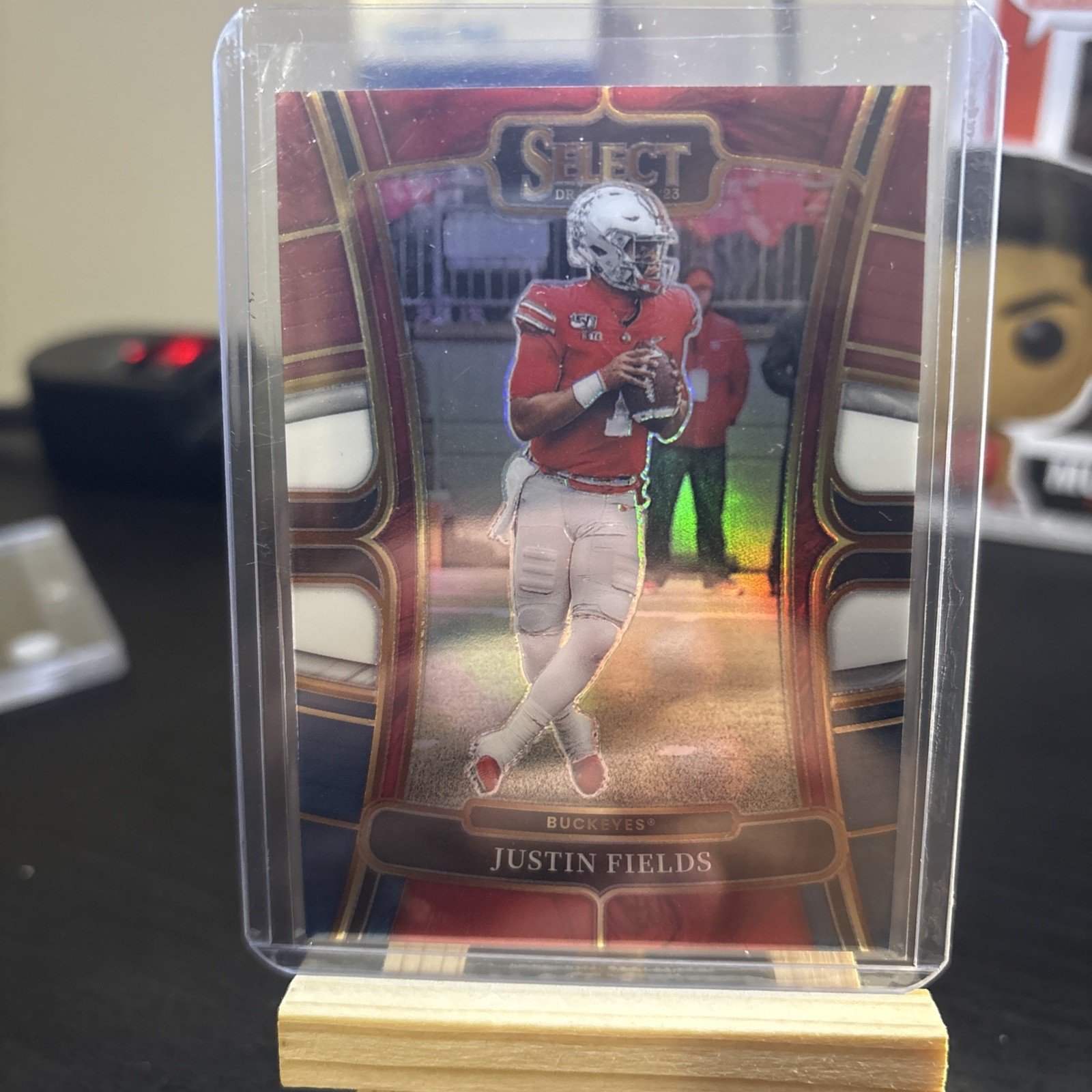 2023 Panini Select Draft Picks - Concourse Justin Fields Tri-Color Prizm /199