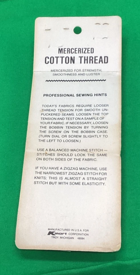 Vintage K-MART Package Of 12 Spools of Polyester Sewing Thread 35 Yds Each - Image 2 of 3