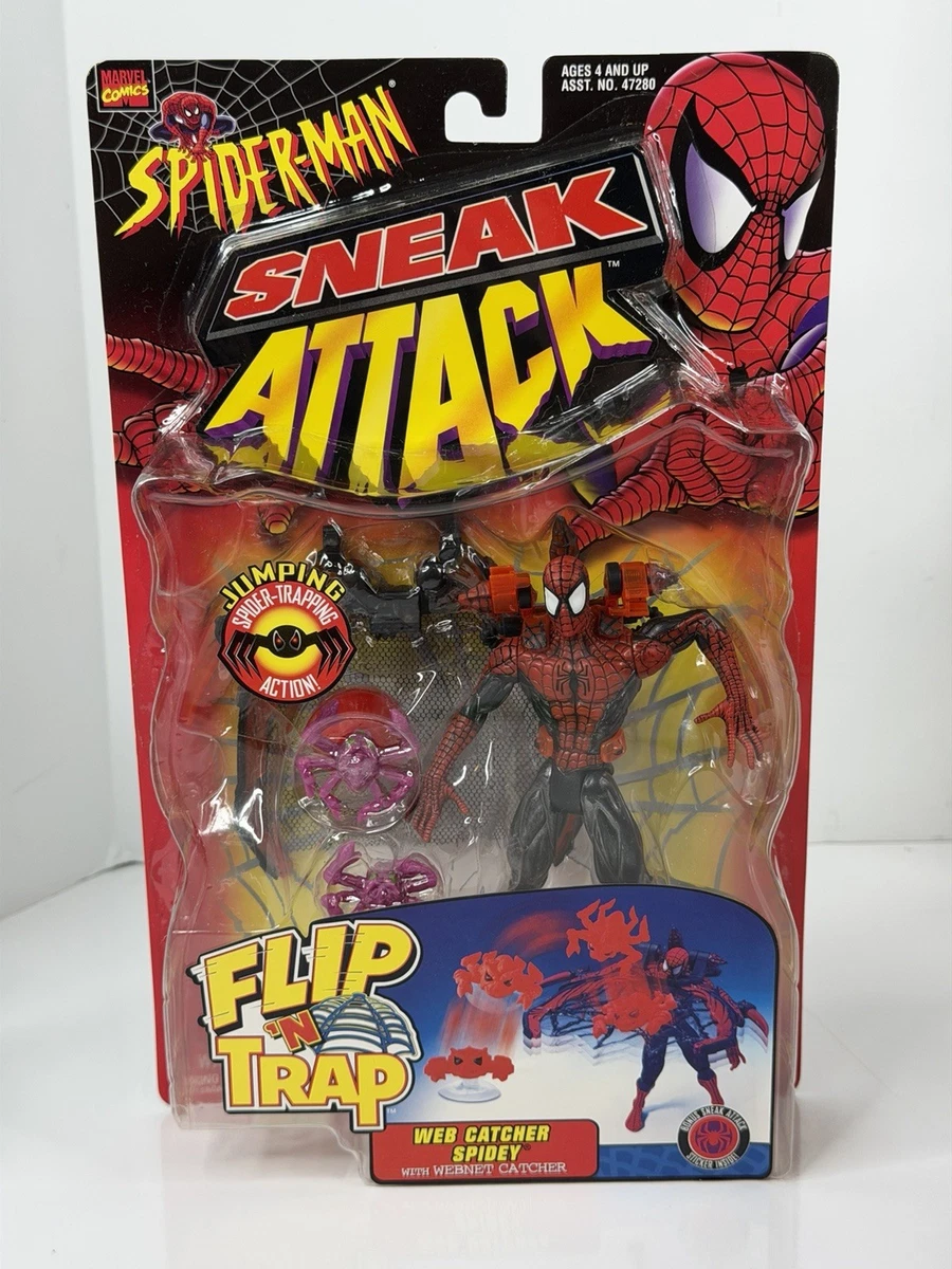 Marvel Spider-Man Web Catcher Sneak Attack Flip 'N Trap Figure