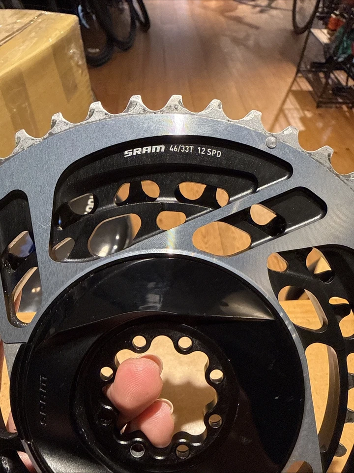 SRAM Red AXS D1 46/33t 8-Bolt Direct-Mount 12-Speed Bike Chainring Set 223g - Image 2 of 4