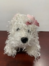 Webkinz Ganz 8" White Terrier Dog HM106 Plush Stuffed - NO CODE