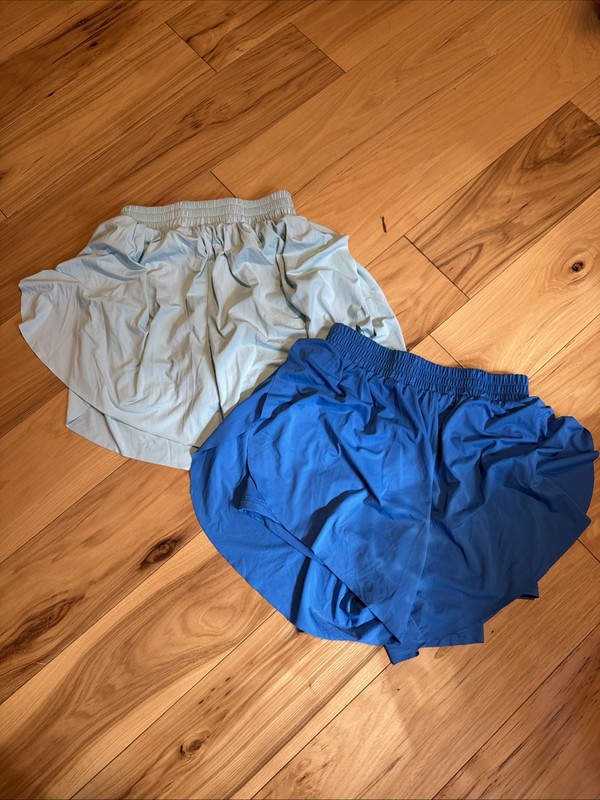 Lot Of 2 Girls Swim Skorts Shorts Fast Dry Athletic Summer Size 10 Bottoms Blue