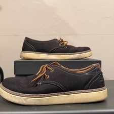 Mens Skechers Relaxed Fit Gel Infused Memory Foam Black Canvas Casual Shoes 10.5