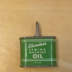 Stainless Vintage Sewing Machine Oil Can Lot of 7 Metal Spout Oiler antique  — photo 4