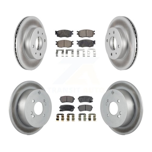 Transit Auto KGF-100866 Brake Disc and Pad Kit Front & Rear for Hyundai Accent - Picture 1 of 10