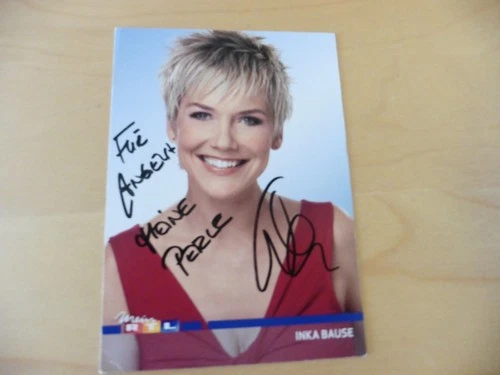 Inca Bause - autograph card - RTL -