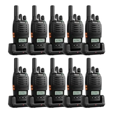 10Pack Retevis H777D Long Range Walkie Talkie Two Way Radios for School/Security