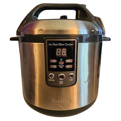Breville BPR600XL Fast Slow Cooker 6 Qt Pressure Stainless Steel 1100W