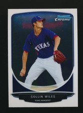 COLLIN WILES ⚾ 2013 Bowman Chrome Prospects #BCP12 Texas Rangers
