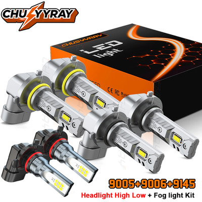 Fit Lexus LS430 2001-2006 - 6x 8000K LED Headlight Bulbs High Low Beam combo Kit