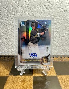 2022 BOWMAN CHROME 1ST AUTOGRAPH REFRACTOR AUTO YENDRY ROJAS /499 Q0736🔥