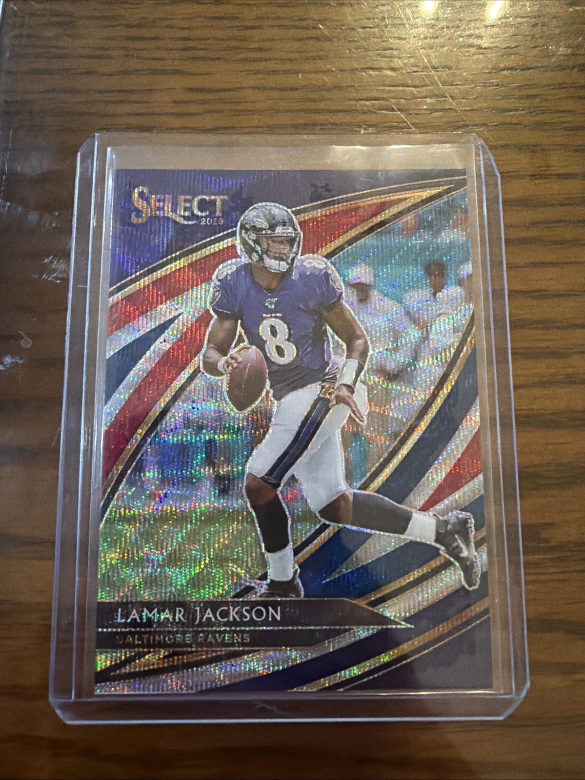 2019 Panini Select - Field Level Lamar Jackson #214 Tri-Color Prizm /99