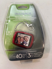 Insignia 1.8 inch LCD Digital Photo Key Chain Red Detachable NSDKEYRD10