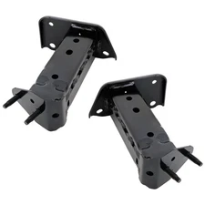 Set of 2 Bumper Face Bar Brackets Retainer Mounting Braces Left & Right Pair