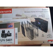 Aiwa Exos-5 Wireless Home Hi-Fi Audio System Bluetooth FM Radio 40W Peak Power