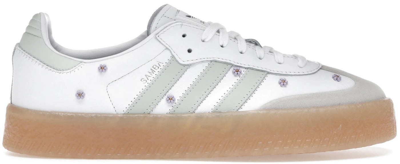 adidas Sambae Cloud White Linen Green Gum W for sale | eBay