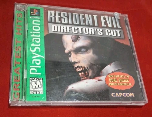 Resident Evil Director's Cut (Greatest Hits) - PS1 Playstation Game DUAL SHOCK