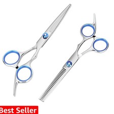 Hair Cutting Scissors and Thinning Shears, 6.5in Professional Stainless Steel...